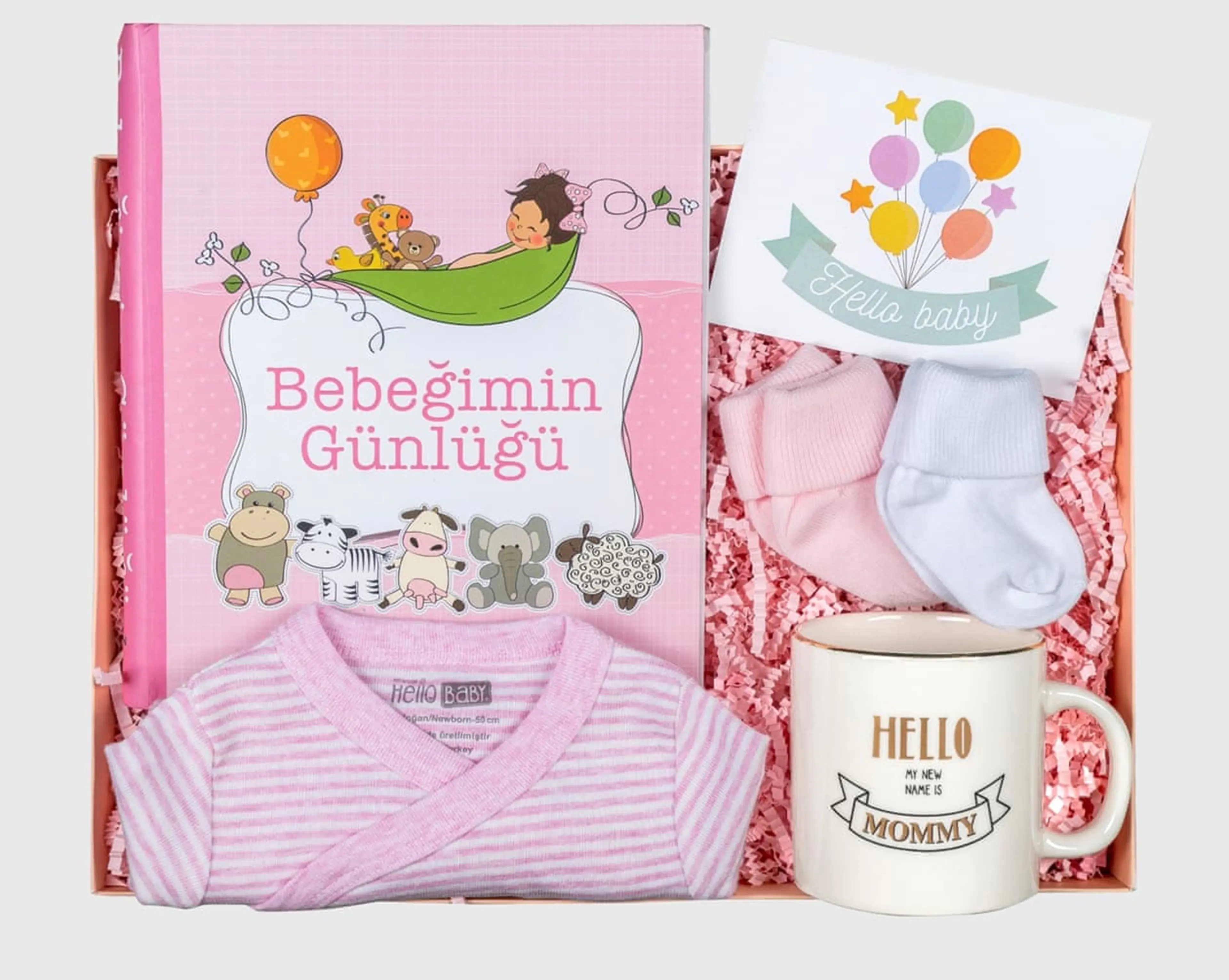 Anı Biriktirme Günlüğü Kız Bebek Hediye Kutusu