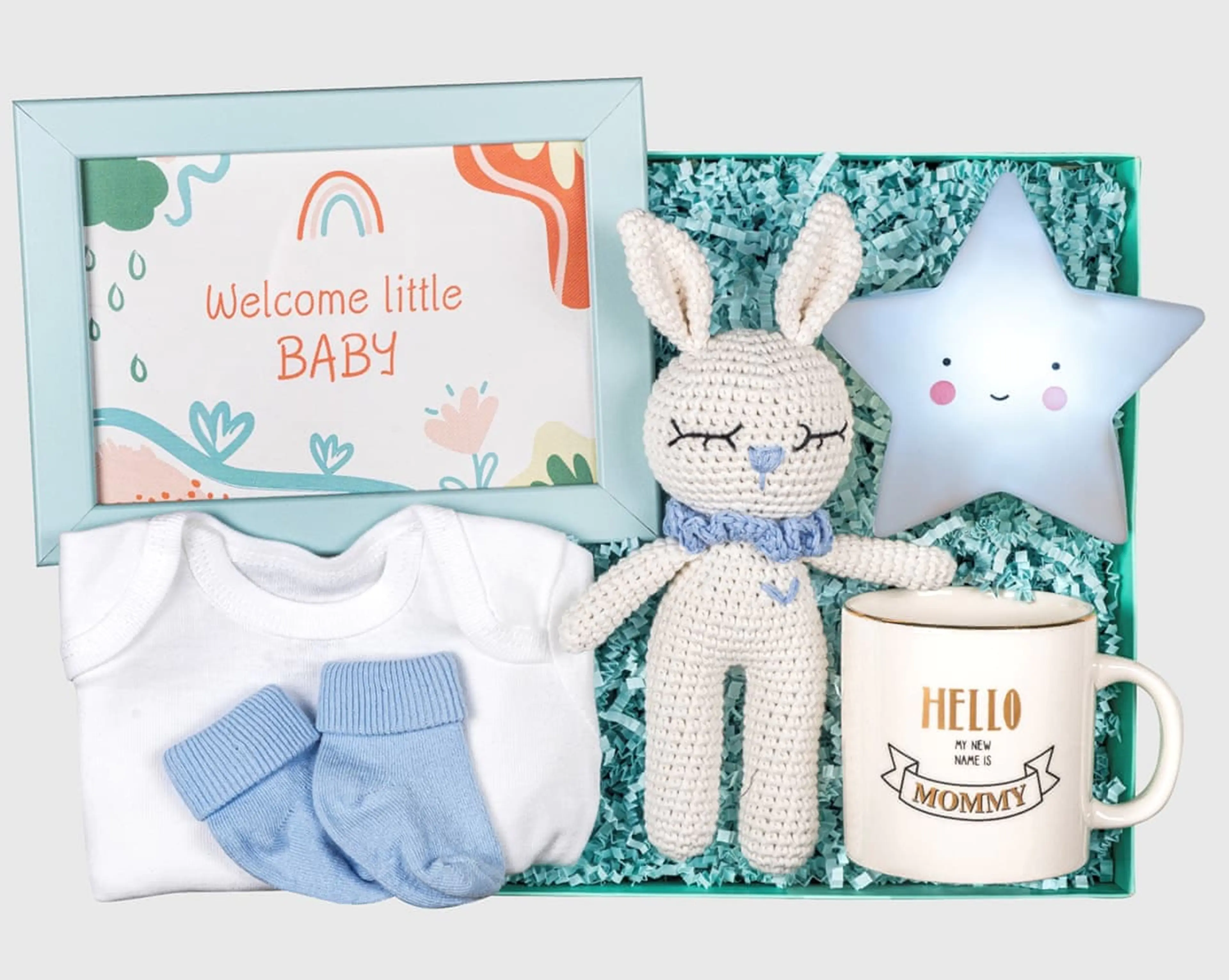 Mavi Yıldız Erkek Bebek Hediye Kutusu