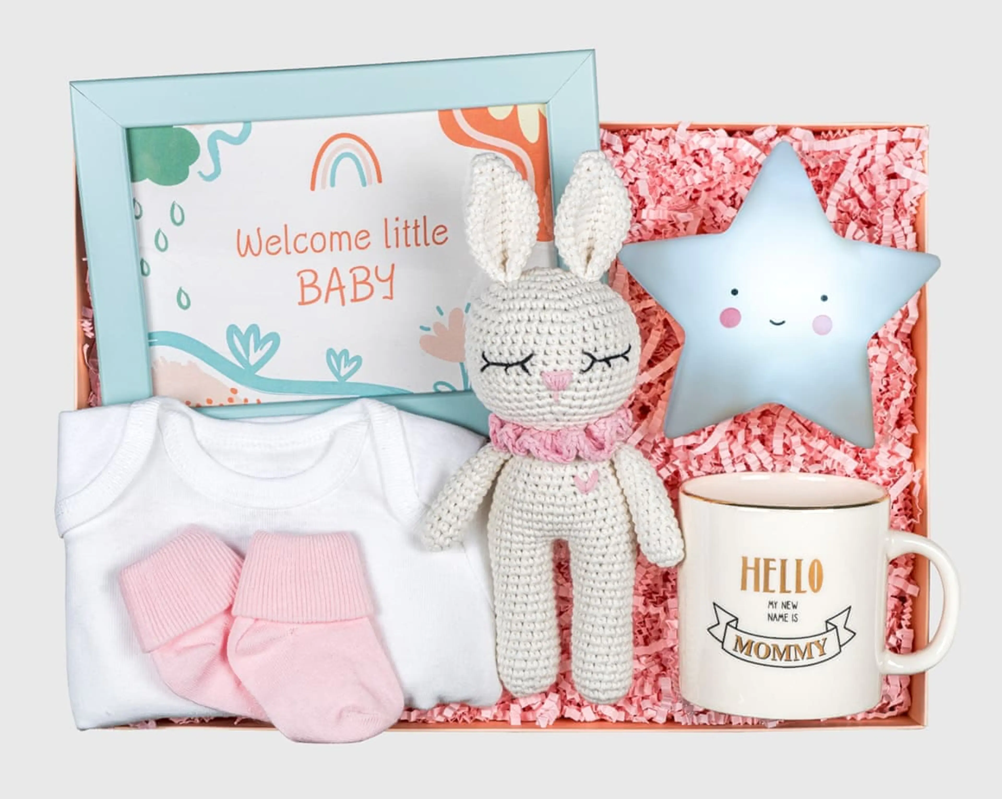 Pembe Yıldız Kız Bebek Hediye Kutusu