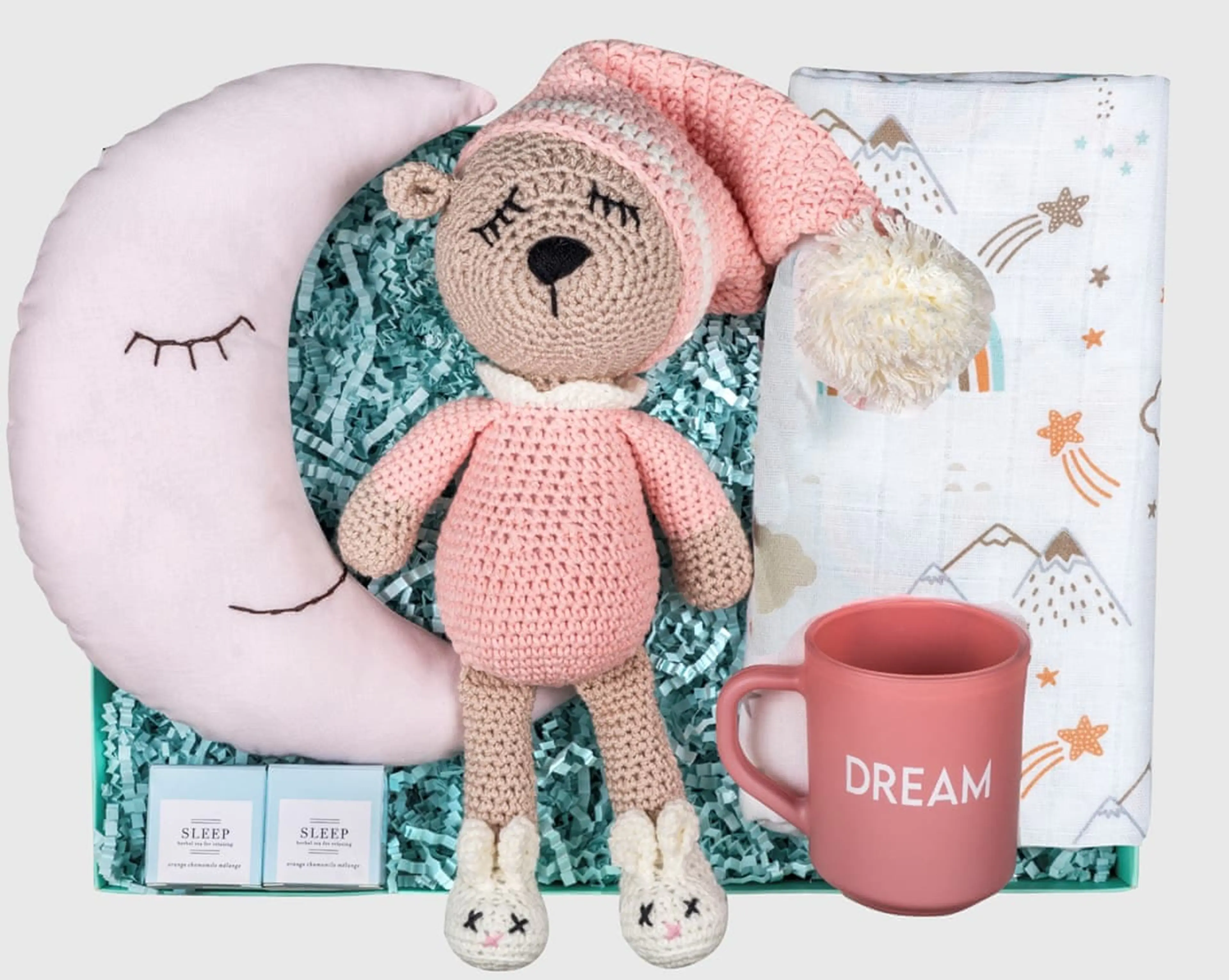 Uykucu Ayı Kız Bebek Hediye Kutusu